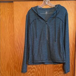 Title Nine Heather Blue Zip Up